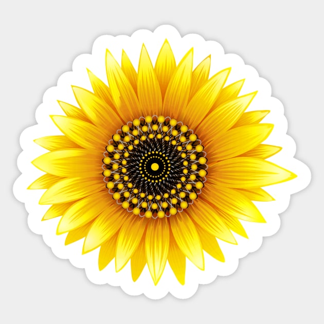 Mandala Sunflower Sticker by Dreamer